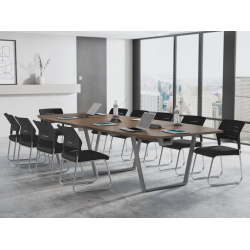 Krzesła Helsinki (10 szt ) i Stół konferencyjny 300x138cm MEDISON 10